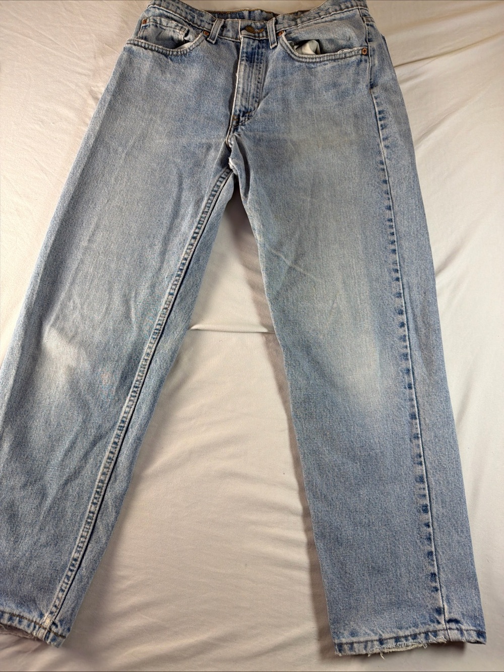 Vintage 90”s Levi's 555 Light Wash Men's Straight Jeans